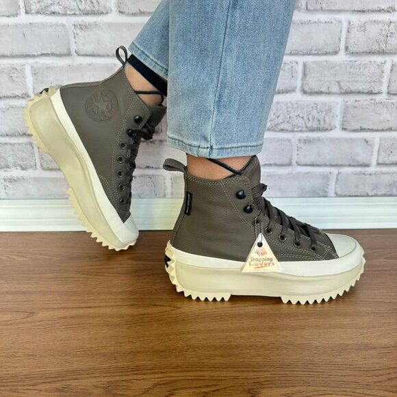 ❤️Converse Run Star Hike Platform Weatherized Hi Sz 7 Women Shoes Brown A10049C - Picture 1 of 13